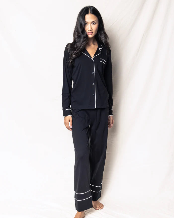 Luxe Pima Cotton Black Astaire Pajama Set