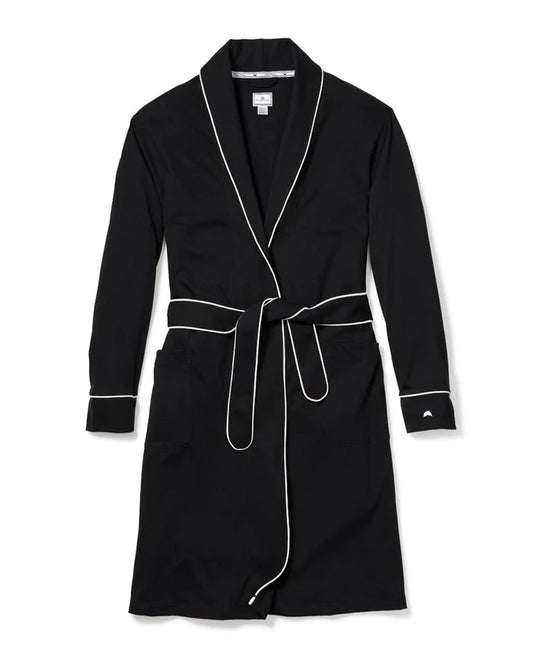 Luxe Pima Cotton Black Robe